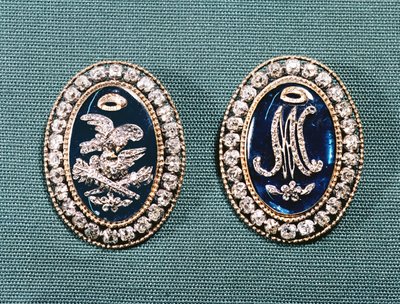 Bracelet clasps, late 18th century by French School